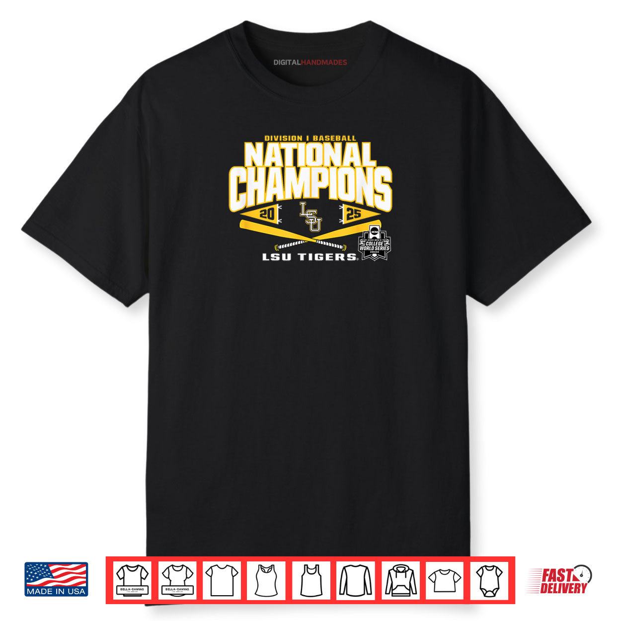 LSU Tigers Baseball National Champs ’25 College World Series Shirt LSU Tigers Baseball National Champs ’25 College World Series Shirt