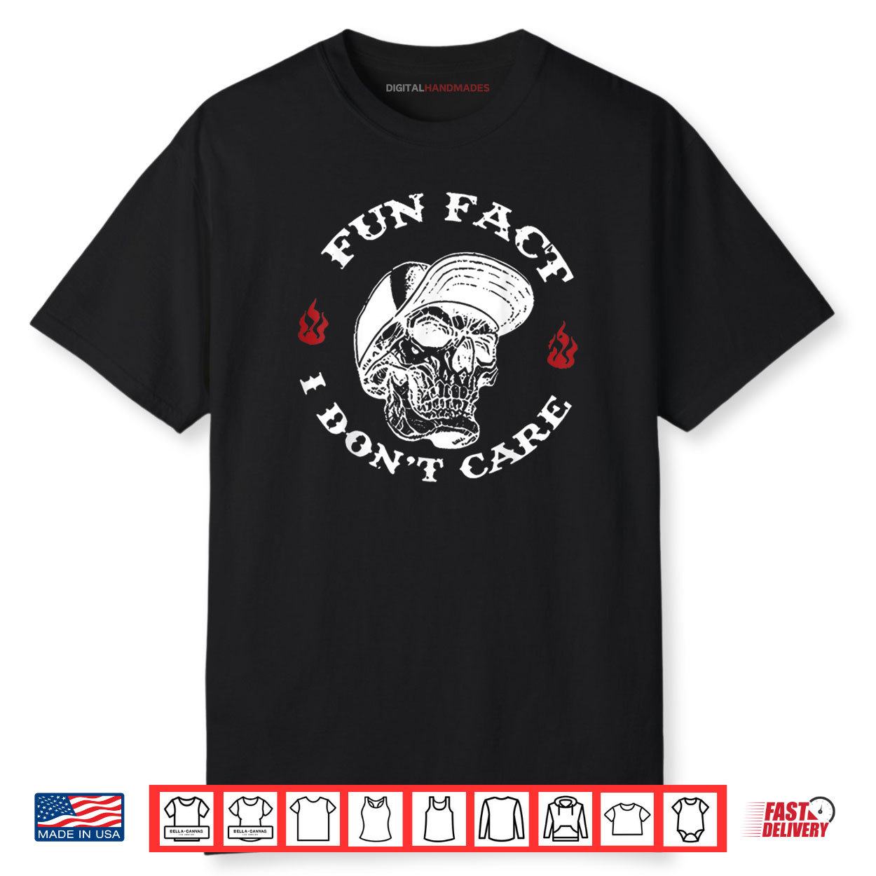 Fun Fact I Don’t Care Funny Skeleton Sarcastic Adult Humor Shirt Fun Fact I Don’t Care Funny Skeleton Sarcastic Adult Humor Shirt