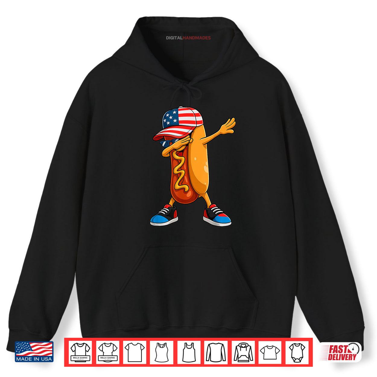 4th of July Hot dog Funny Fourth of July Shirt 2 Hoodie 4th of July Hot dog Funny Fourth of July Shirt digitalhandmades