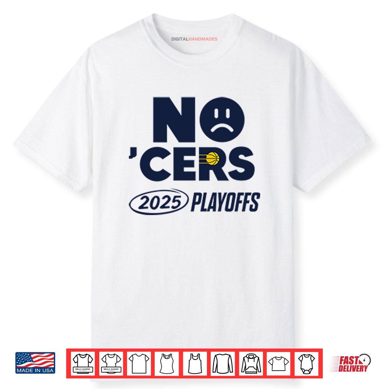 No ‘Cers Sad Face Indiana Pacers 2025 Playoffs NBA Finals Shirt