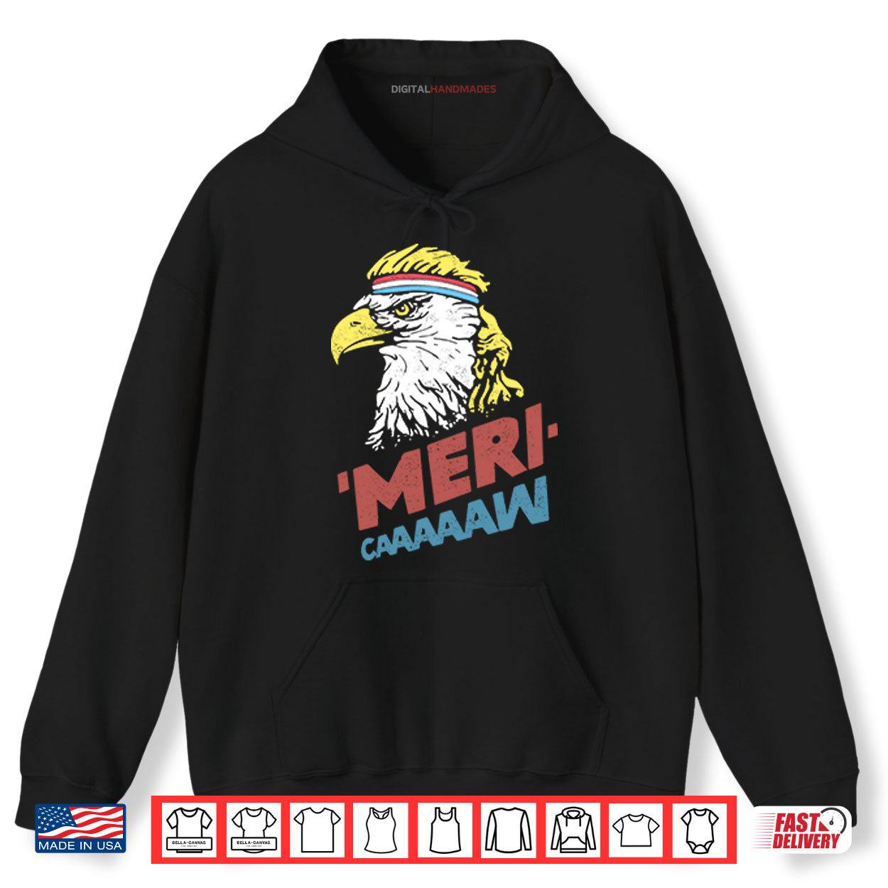 Patriotic Eagle Mericaw 4th of July Shirt 2 Hoodie Patriotic Eagle Mericaw 4th of July Shirt digitalhandmades