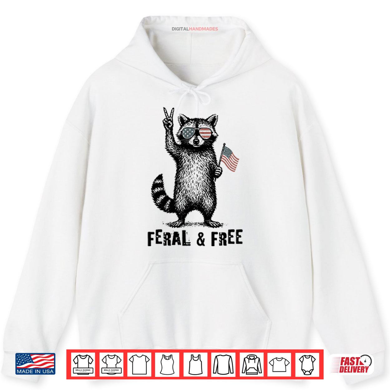 Feral And Free Raccoon Shirt 2 Hoodie Feral And Free Raccoon Shirt digitalhandmades