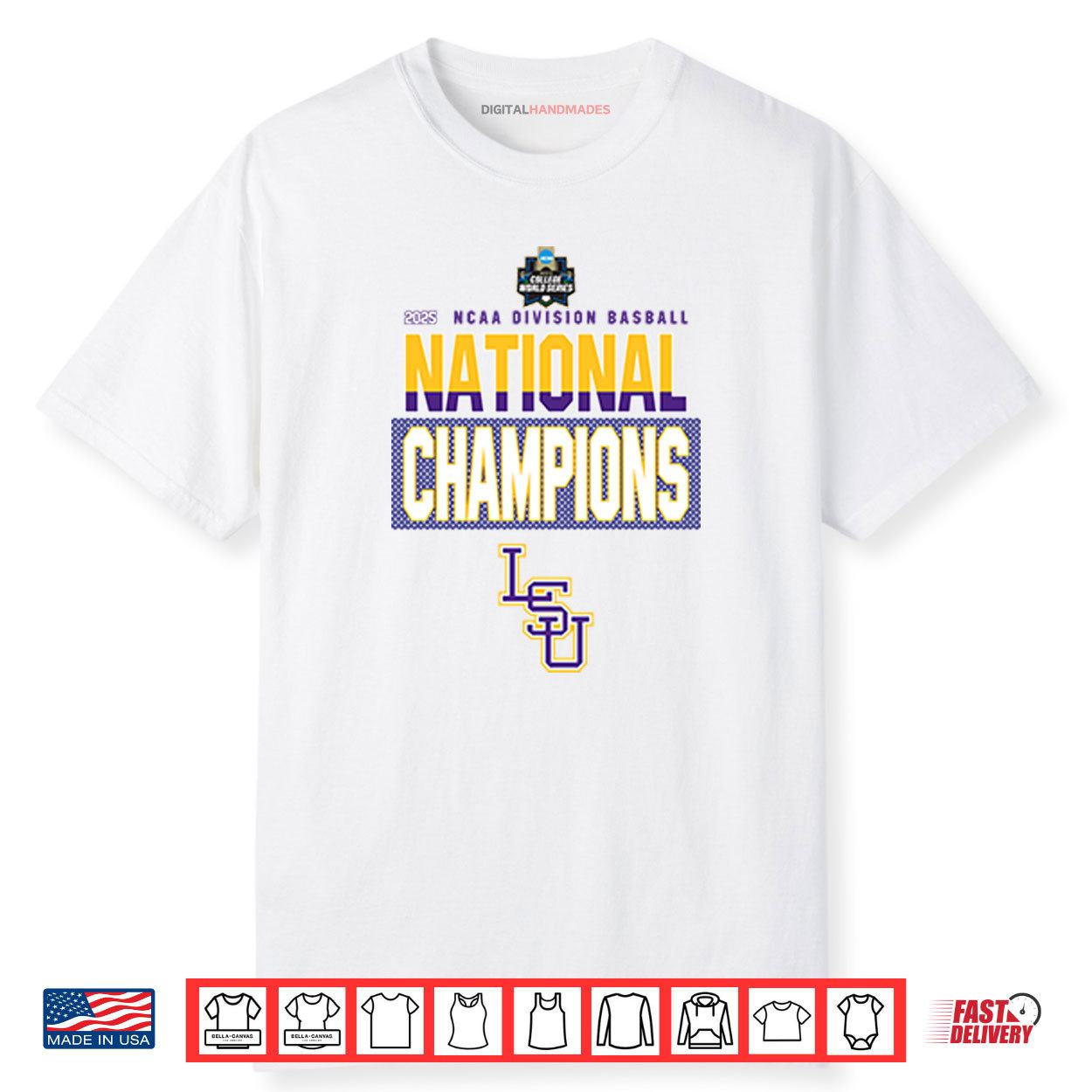 LSU National Champions 2025 NCAA Division Baseball Shirt