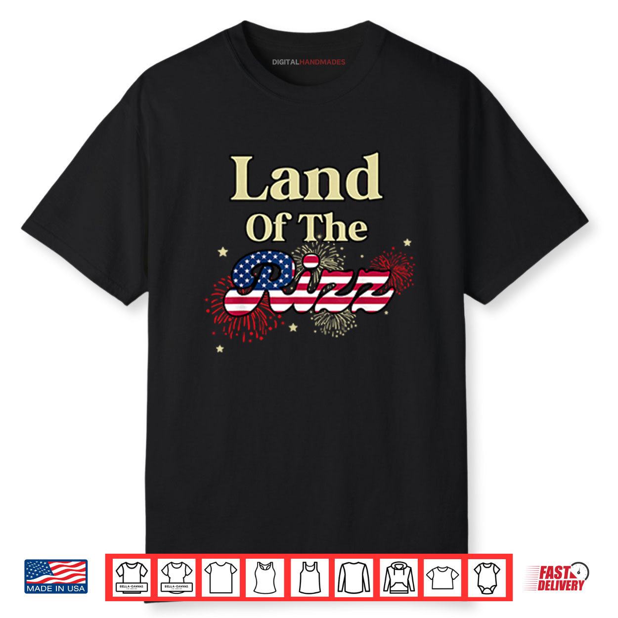 Land Of The Rizz Funny 4th Of July Shirt