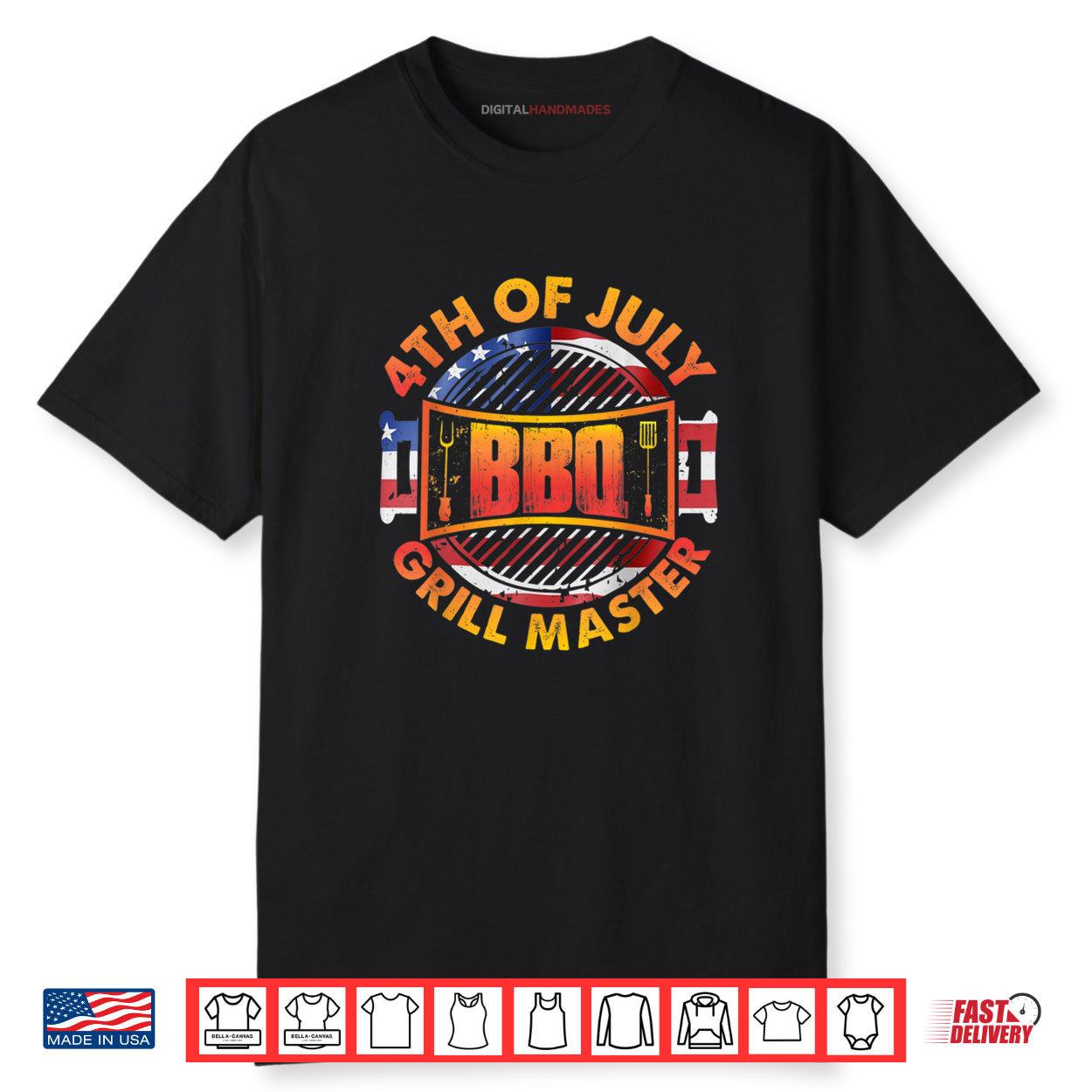 4th of July BBQ Grill Master Shirt