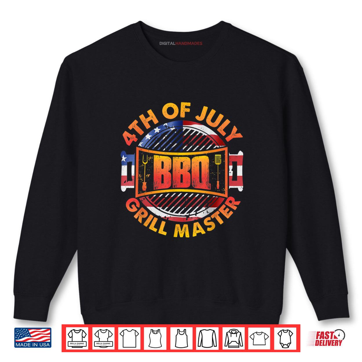 4th of July BBQ Grill Master Shirt 1 Sweatshirt 4th of July BBQ Grill Master Shirt digitalhandmades