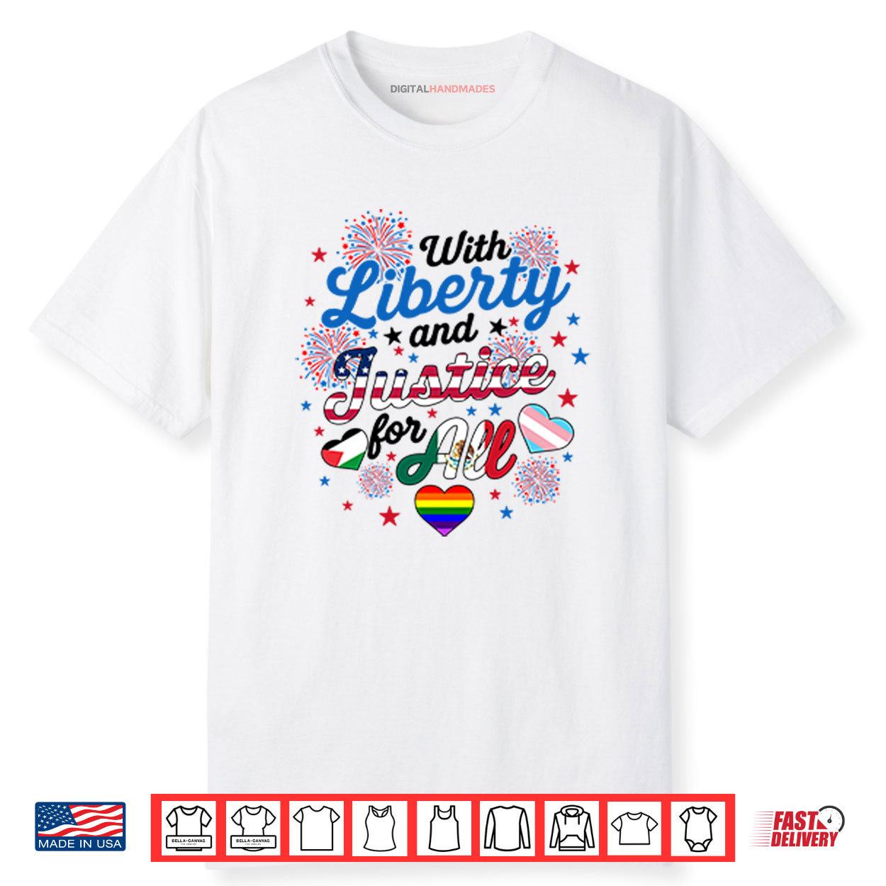 With Liberty And Justice For All LGBT Shirt