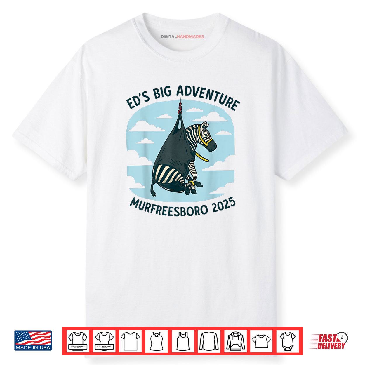 Ed The Zebra Tennessee’s Ed’s Big Adventure Men Women & Kids Shirt