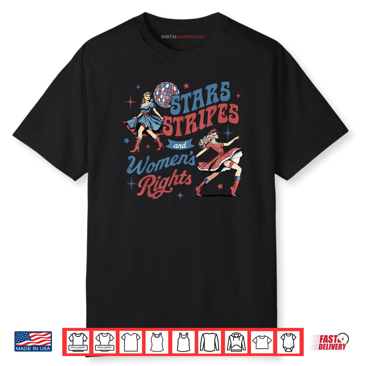 Stars Stripes And Women’s Rights 4th Of July Equal Rights Shirt