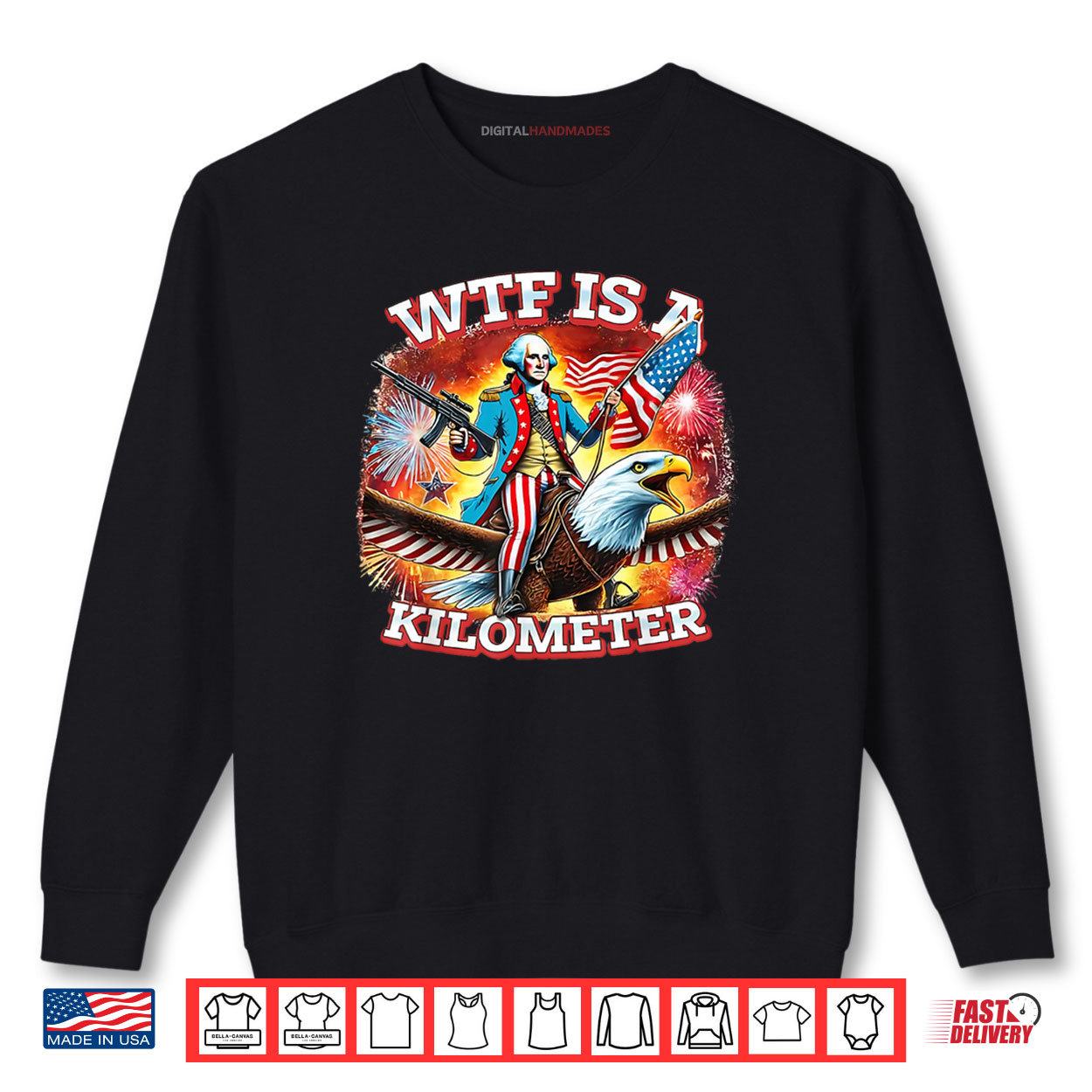 Retro WTF Is A Kilometer Funny Patriotic American Freedom Shirt 1 Sweatshirt Retro WTF Is A Kilometer Funny Patriotic American Freedom Shirt digitalhandmades