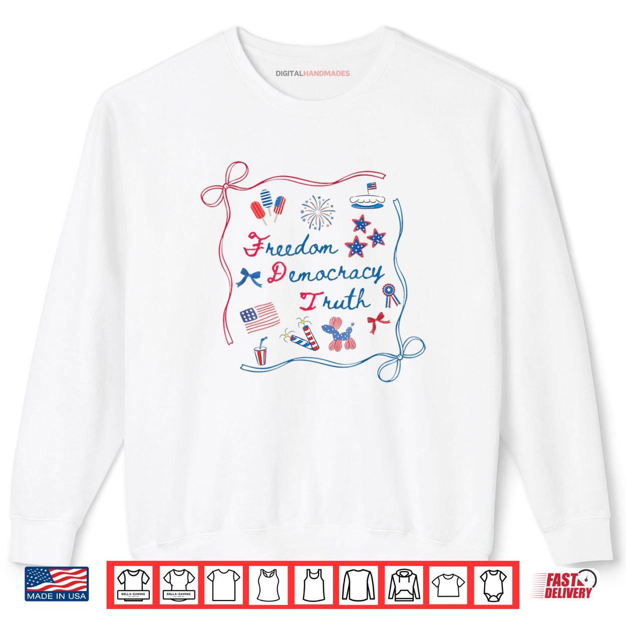 Patriotic Subtle Anti trump Coquette Patriotic 4th Of July Shirt 1 Sweatshirt Patriotic Subtle Anti trump Coquette Patriotic 4th Of July Shirt digitalhandmades