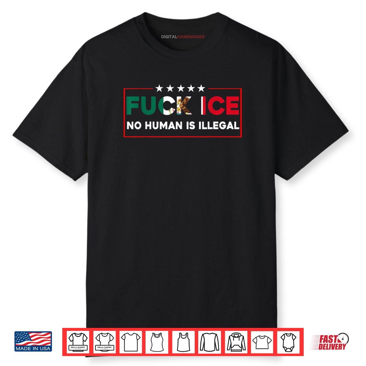 Fuck Ice No Human Is Illegal Shirt