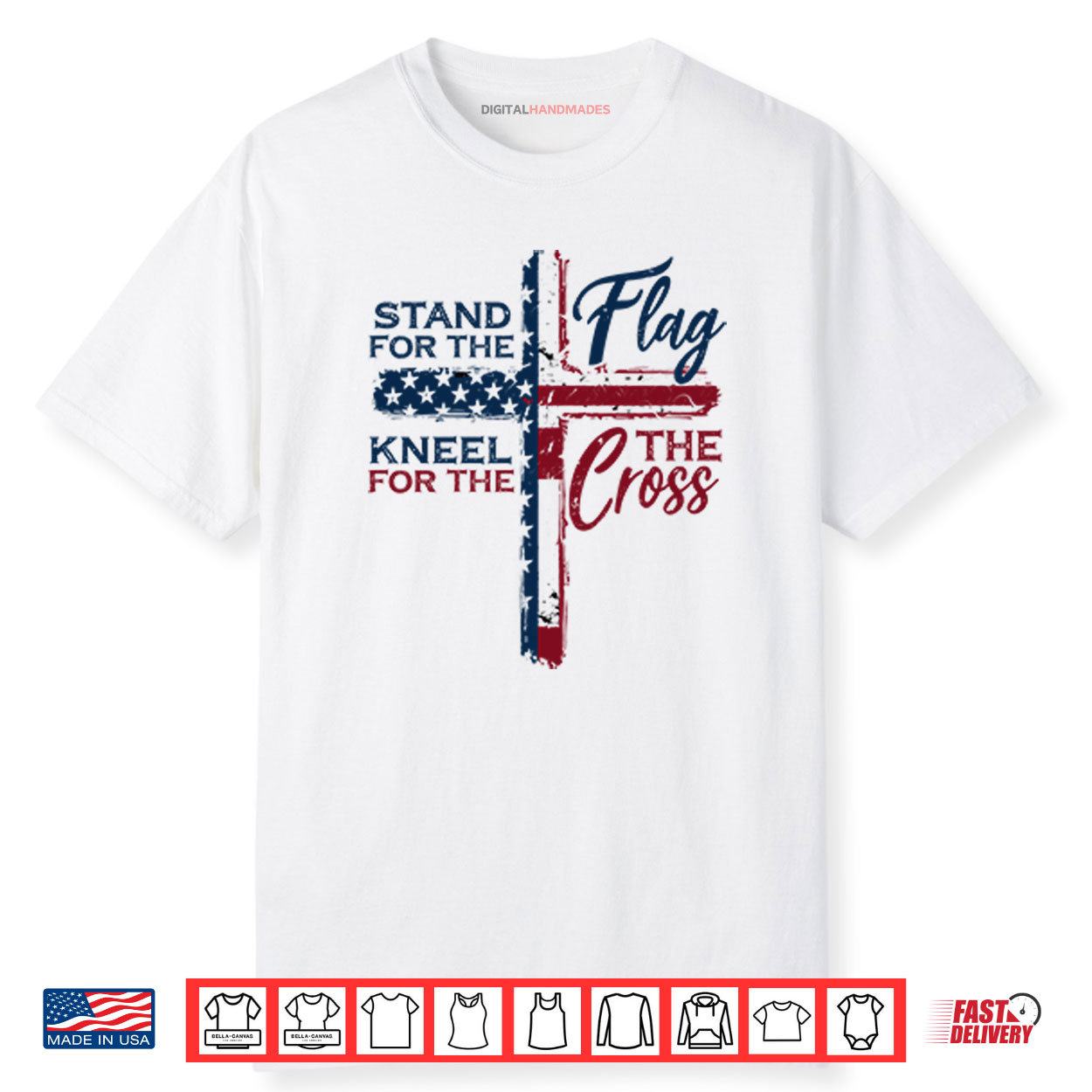 Stand For The Flag Kneel For The Cross Shirt
