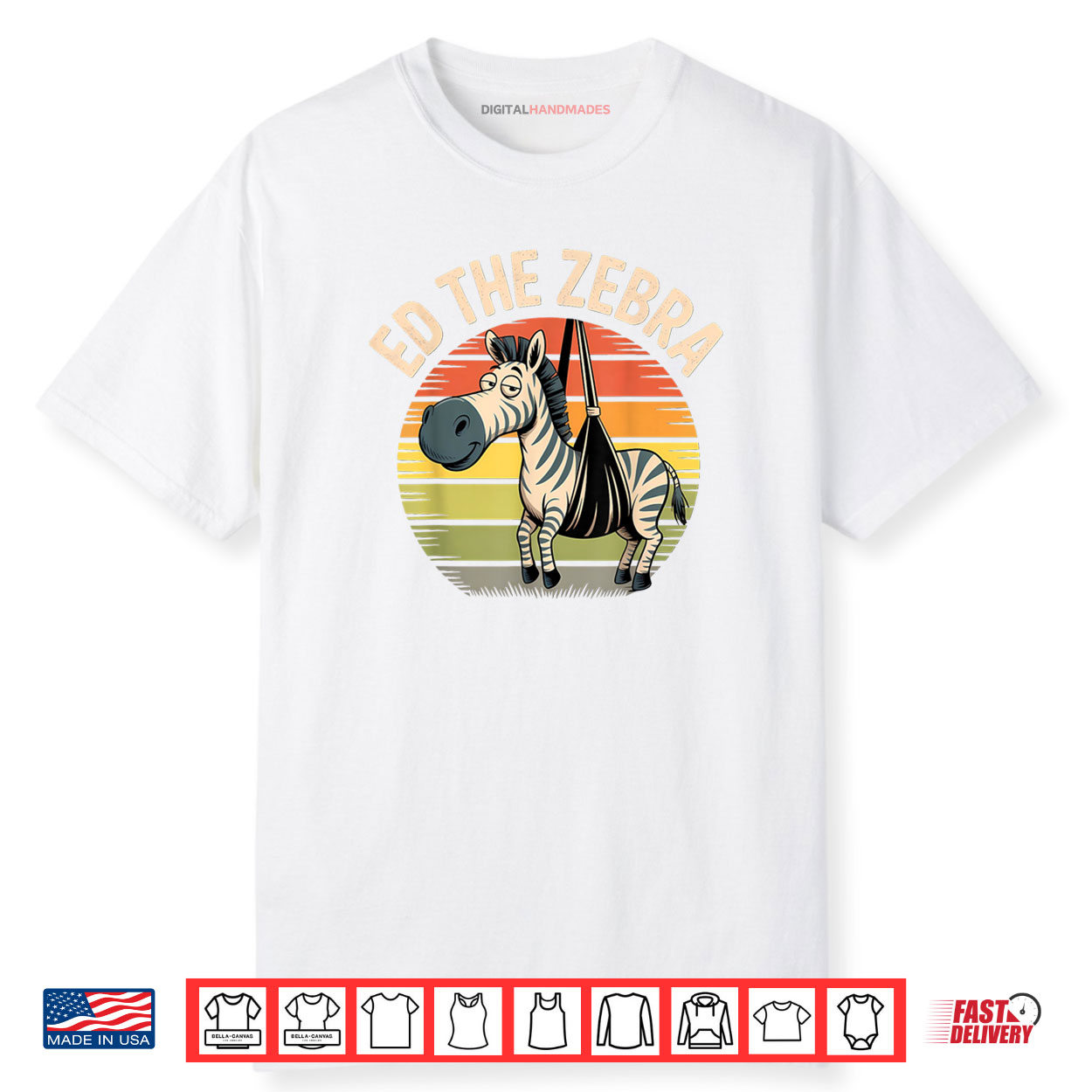 Funny Zebra Captured Ed The Zebra Captured Retro Zebra Shirt Funny Zebra Captured Ed The Zebra Captured Retro Zebra Shirt