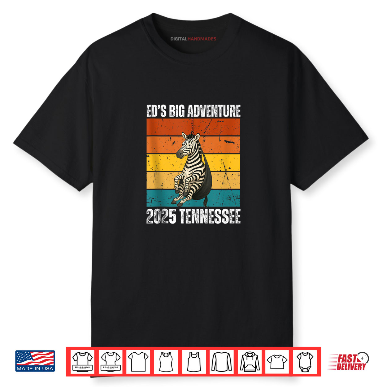 Ed The Zebra Tennessee Edβs Big Adventure 2025 Shirt Ed The Zebra Tennessee Edβs Big Adventure 2025 Shirt
