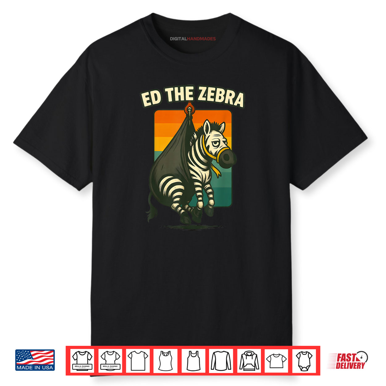Ed The Zebra Captured Tee Funny Design Shirt Ed The Zebra Captured Tee Funny Design Shirt