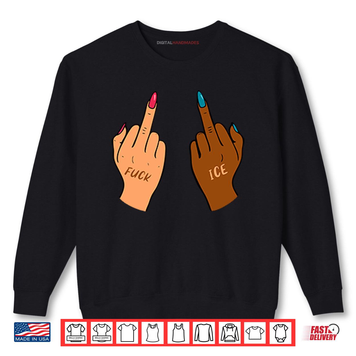 Fuck Ice Middle Fingers Protect Immigrants Anti Ice Shirt Fuck Ice Middle Fingers Protect Immigrants Anti Ice Shirt