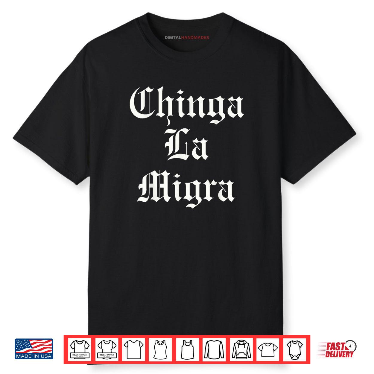 Chinga La Migra Gothic Resist Ice Out Shirt
