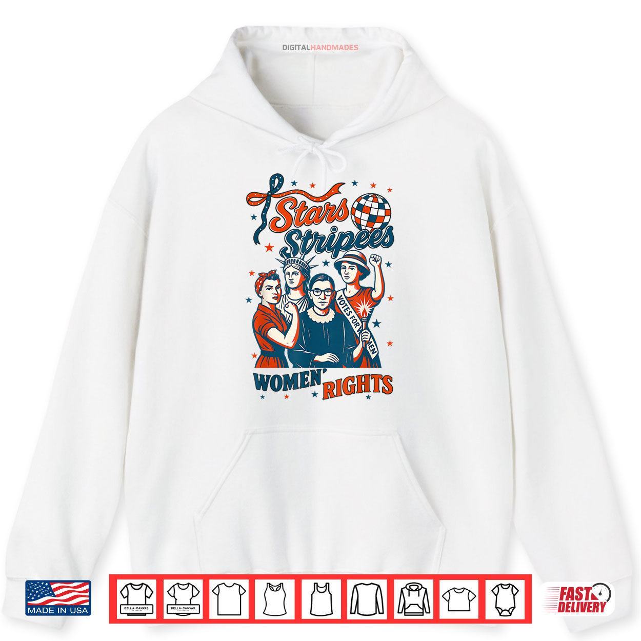 4th Of July Feminist Stars Stripes and Women's Rights Shirt 2 Hoodie 4th Of July Feminist Stars Stripes and Womens Rights Shirt digitalhandmades