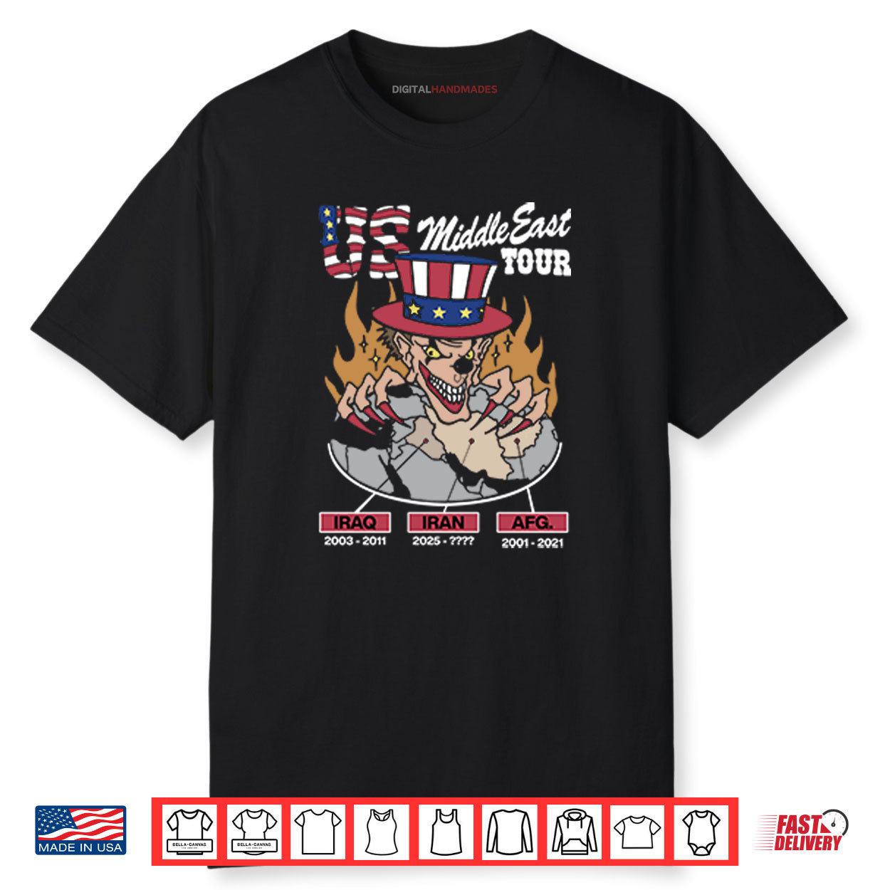 US Middle East Tour Iraq Iran AFG Shirt