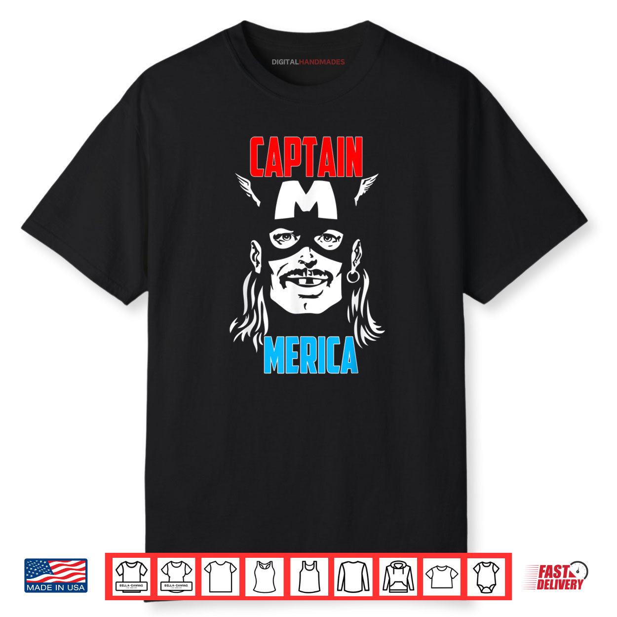 Captain Merica Drinking Independence Day 4th of July Shirt