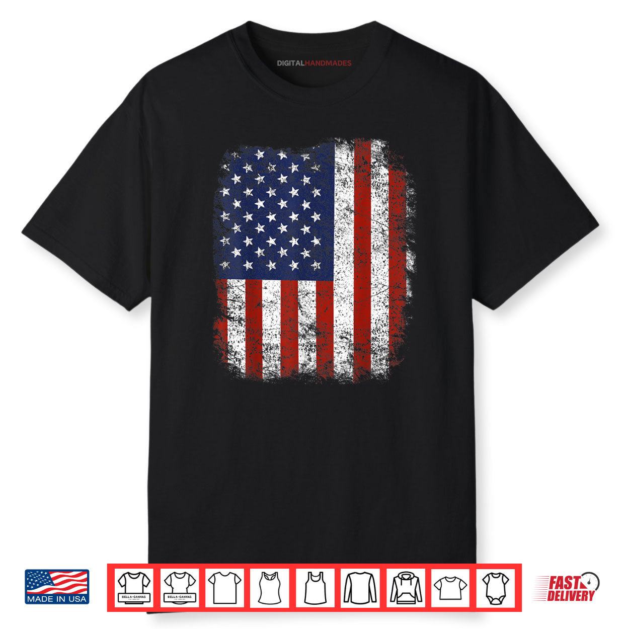 American Flag Murica 4th Of July Shirt