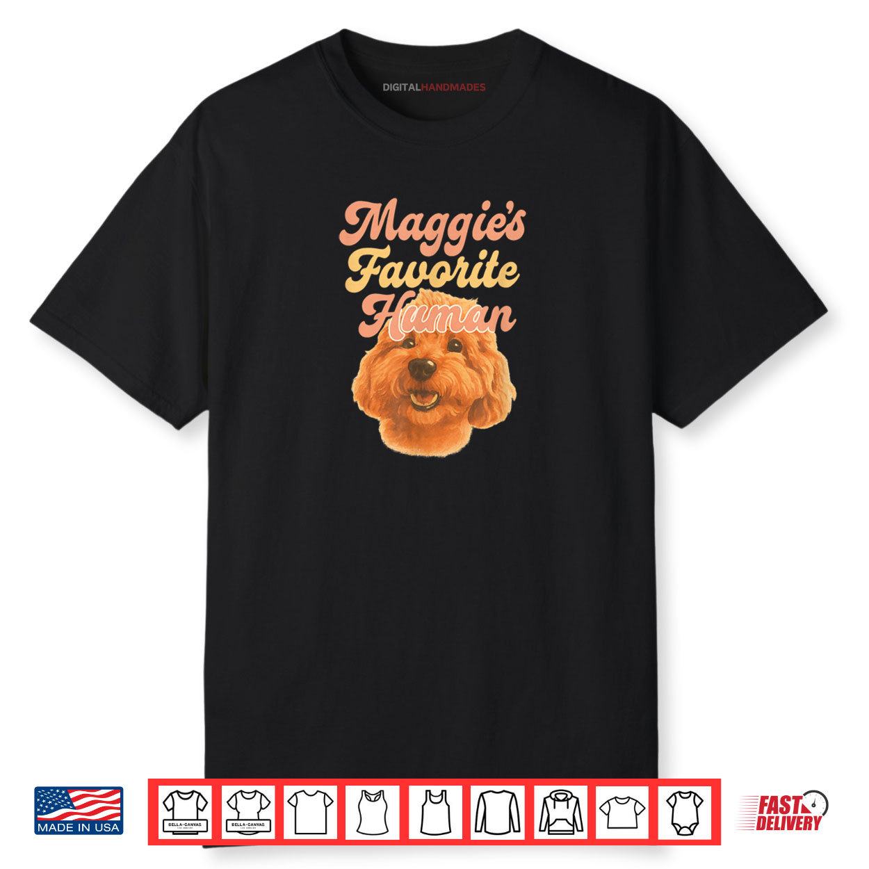 Maggies Favorite Human Miniature Apricot Poodle Cute Shirt