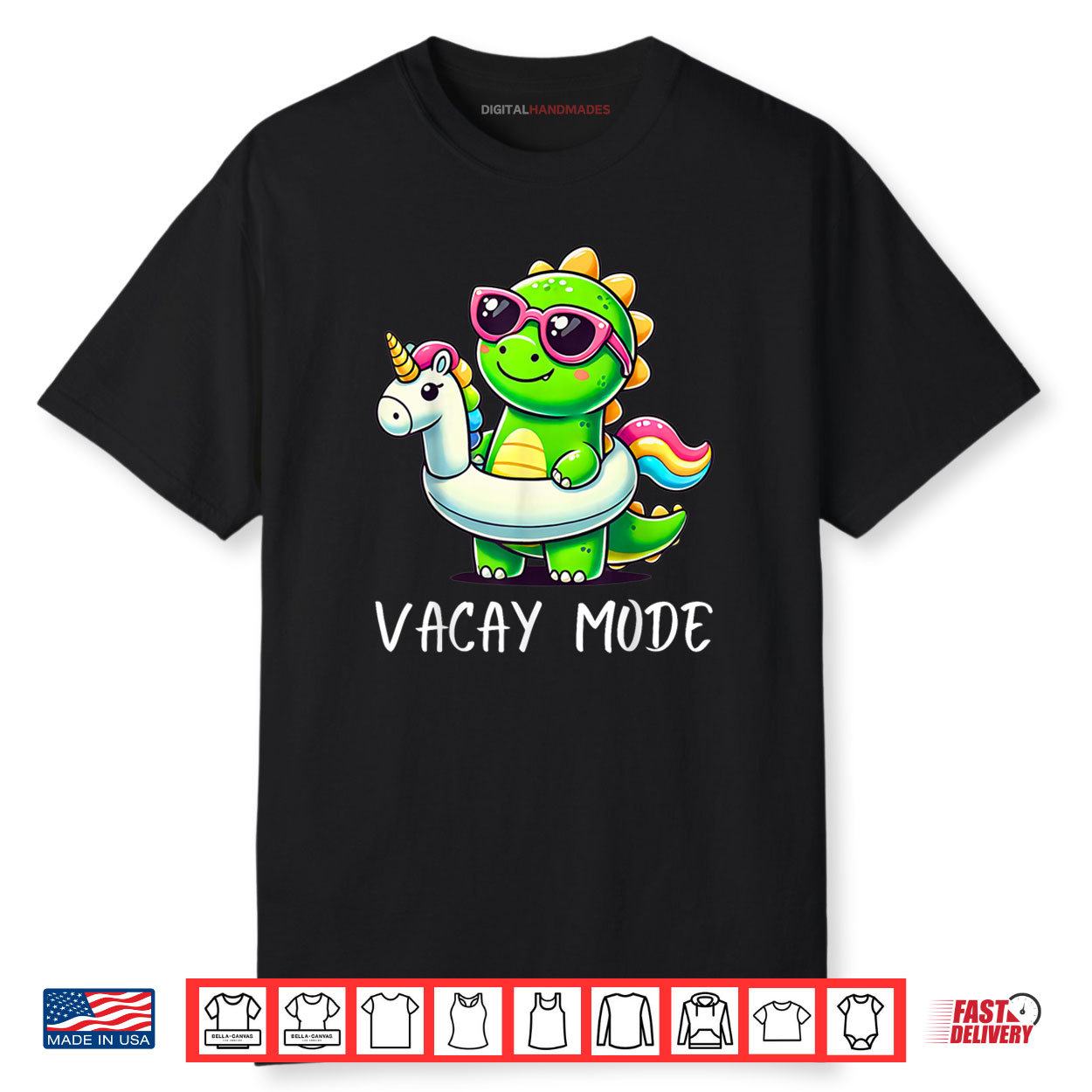 Vacay Mode Cute Dinosaur Family Vacation Shirt