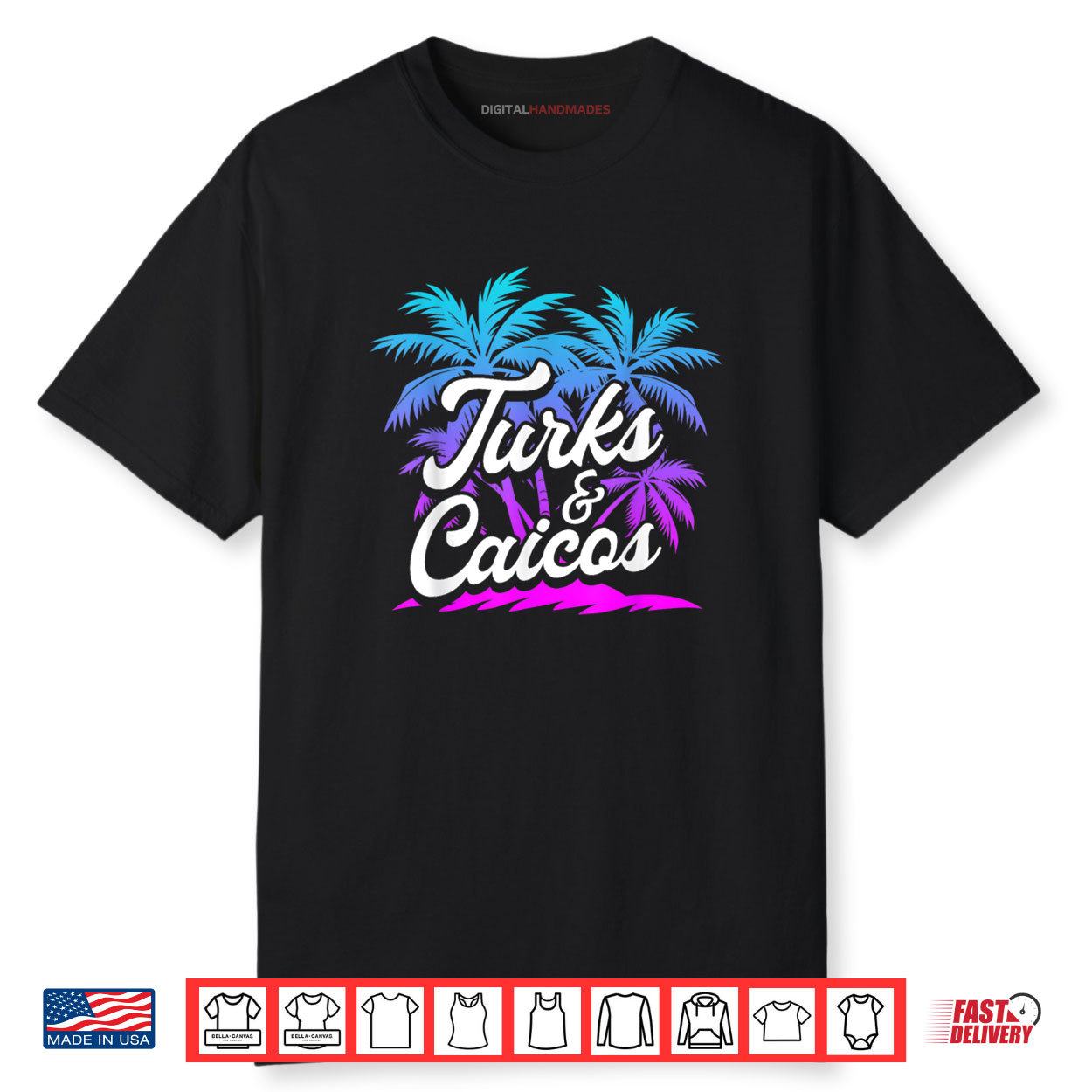Turks & Caicos Island Family Vacation Travel Souvenir Shirt