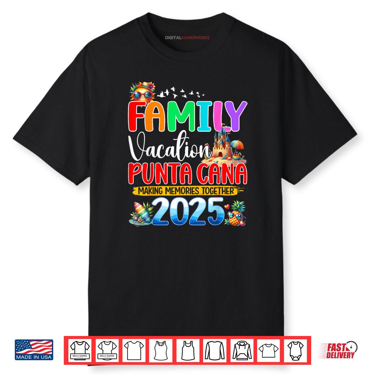 Family Vacation Punta Cana 2025 Holiday Matching Group Shirt