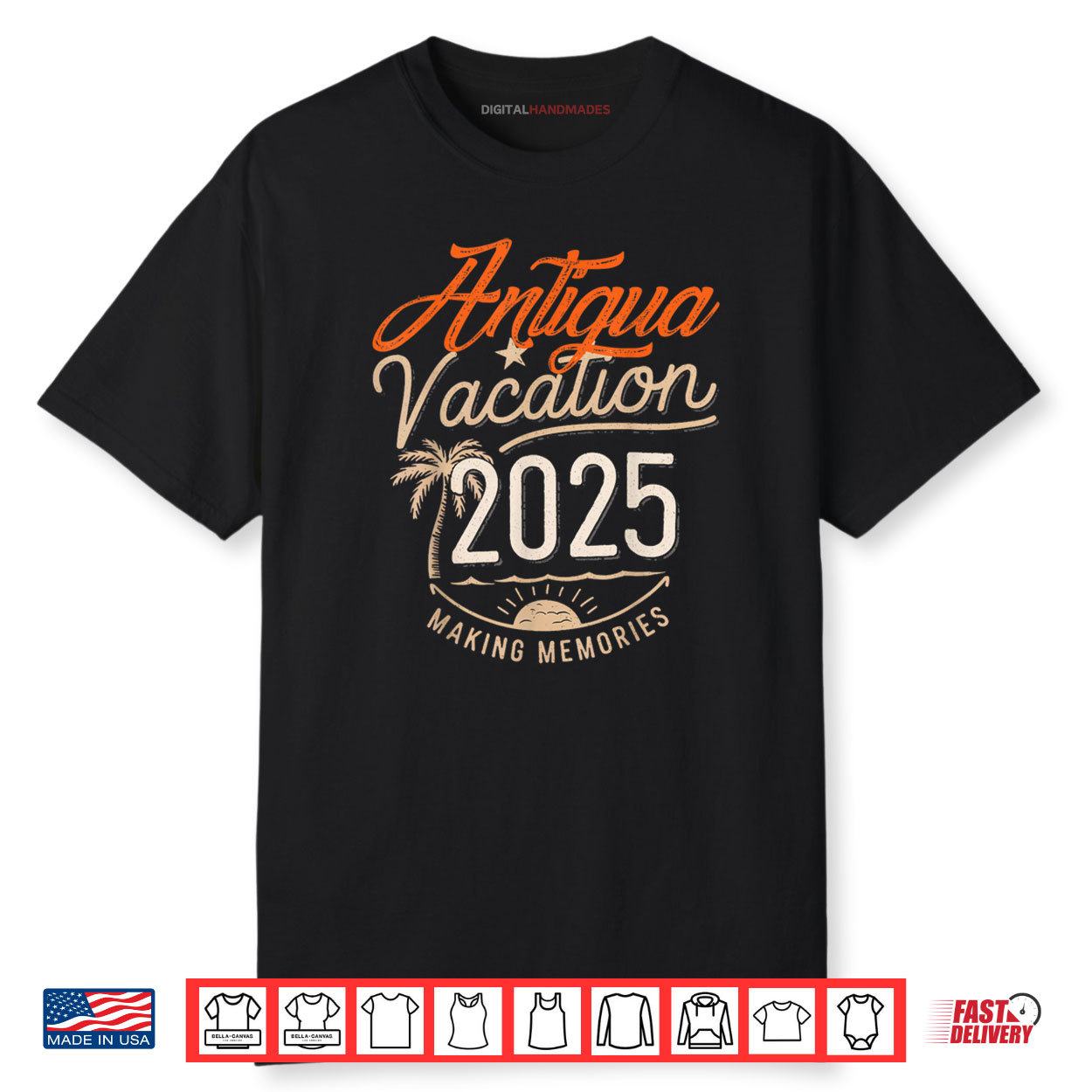 Antigua 2025 Family Trip Friends Group Vacation Matching Shirt