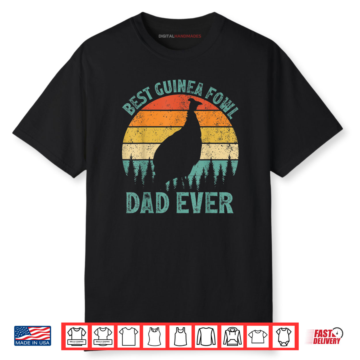 Best Guinea Fowl Dad Ever Father’s Day Shirt