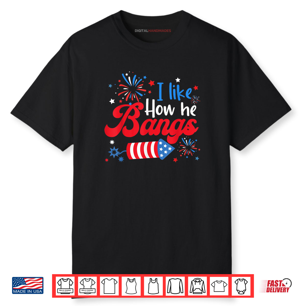 I Like How She Explodes Fireworks Funny Couple 4th Of July Shirt