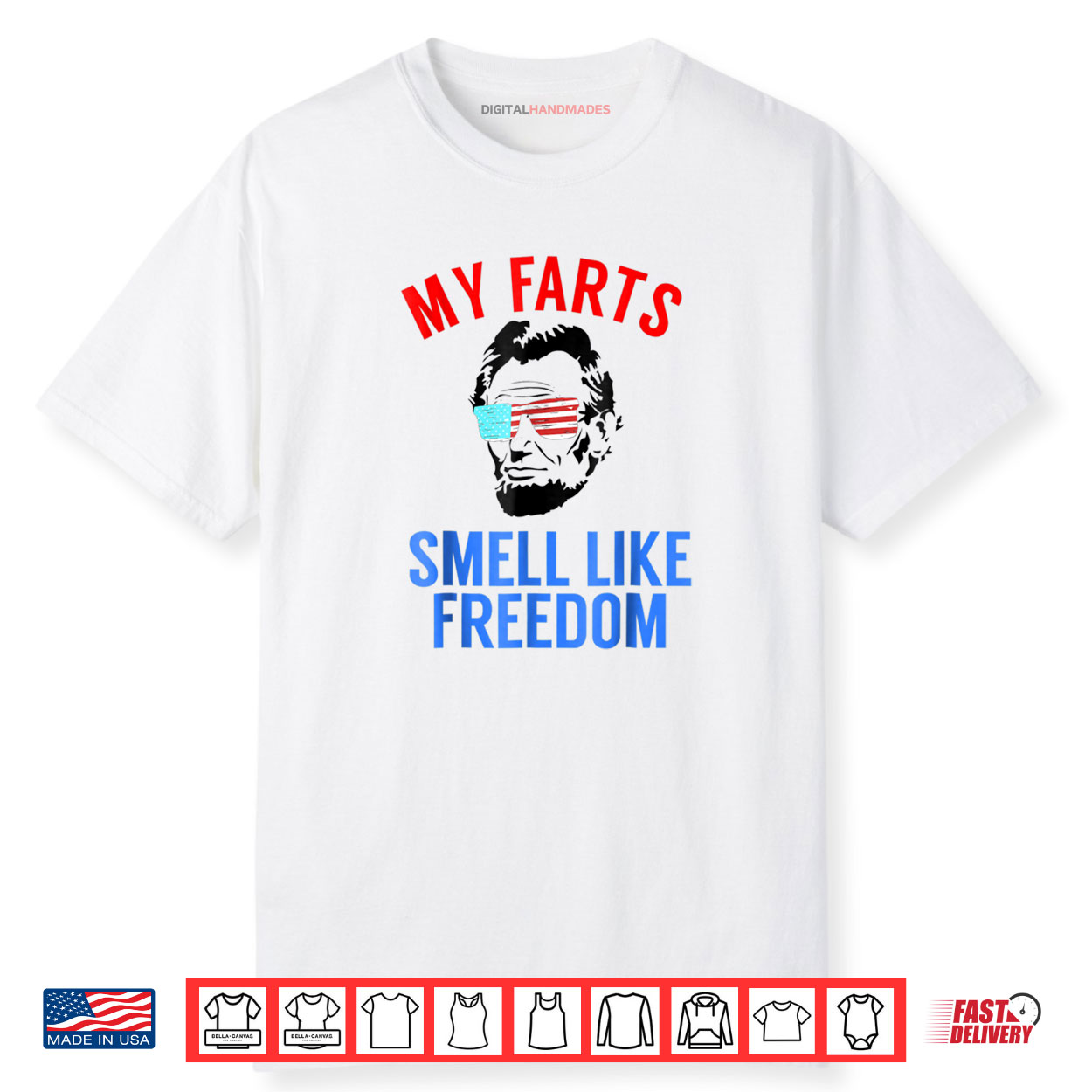 Funny July 4th Party Funny Abe Lincoln Shirt