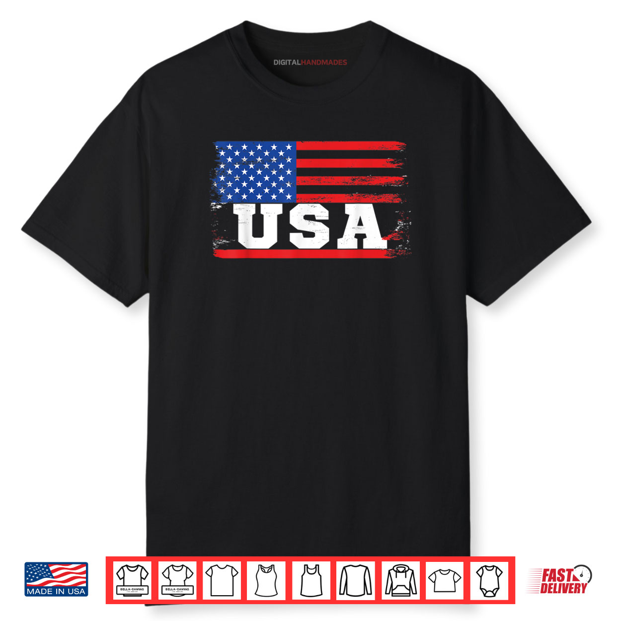 American Flag USA US 4th of July America Patriotic Shirt