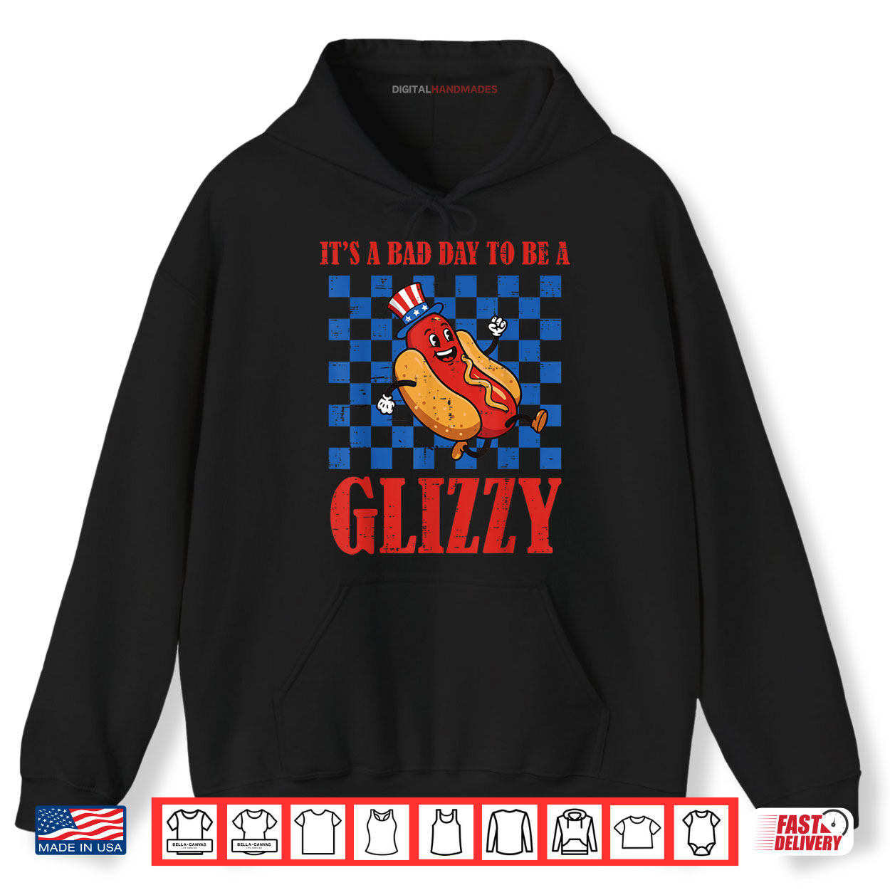 4th Of July Hotdog Bad Day To Be Glizzy Funny Shirt 2 Hoodie 4th Of July Hotdog Bad Day To Be Glizzy Funny Shirt