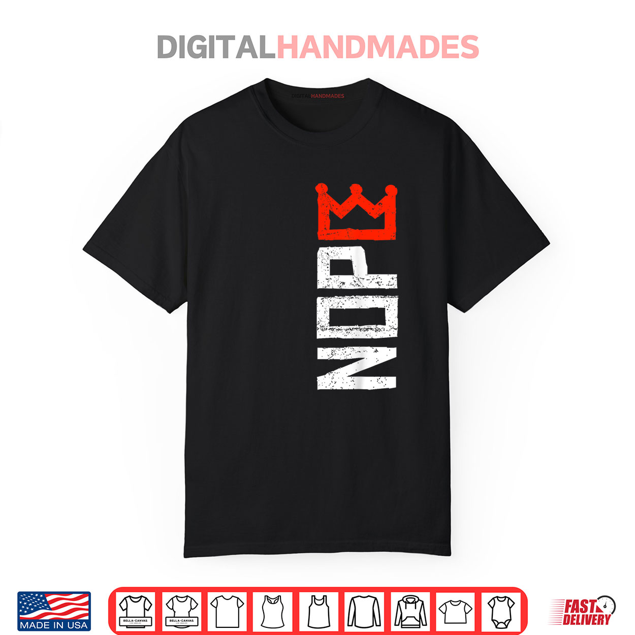 No Kings Protest Sign Vertical Shirt