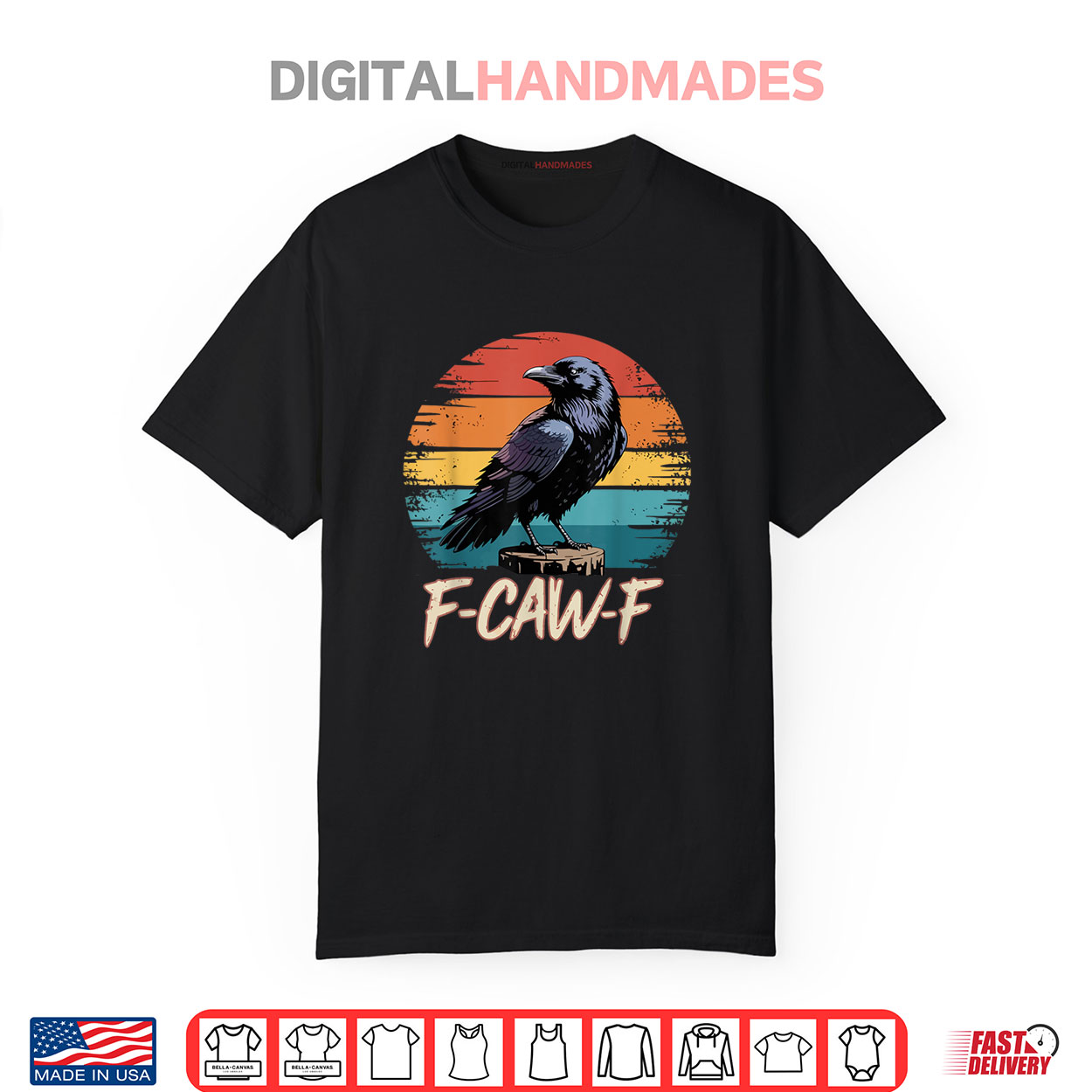 Black Bird Crow Funny Grunge Shirt