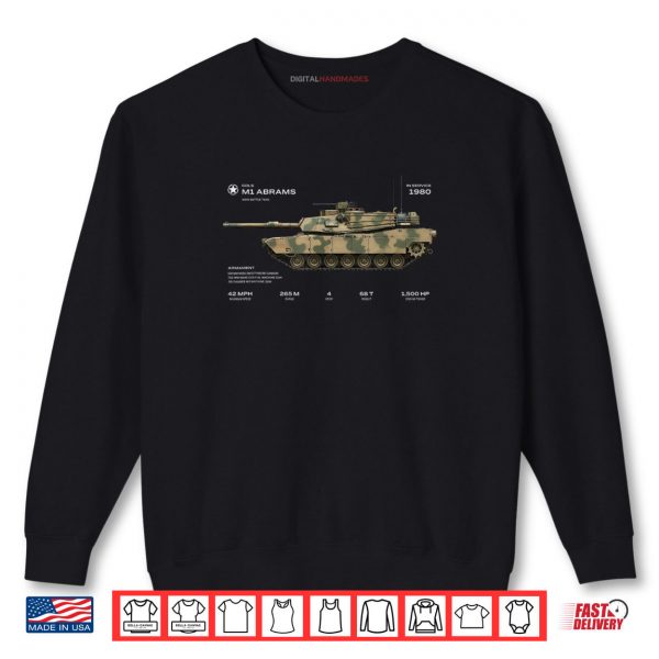 Sweatshirt M1 Abrams Tank Shirt digitalhandmades