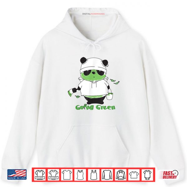 Hoodie Going Green Panda Shirt digitalhandmades