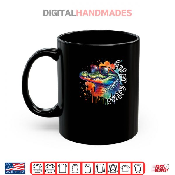 Mug Gator Gitmo Alligator Sunglasses Watercolor Shirt digitalhandmades