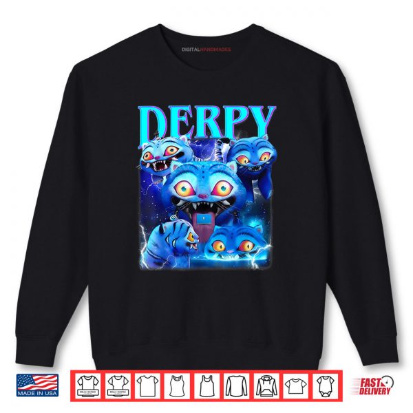 Sweatshirt Cute Derpy Tiger Vintage Shirt digitalhandmades