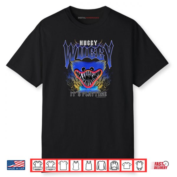 Poppy Playtime Huggy Wuggy It’s Play Time Distressed Poster Shirt