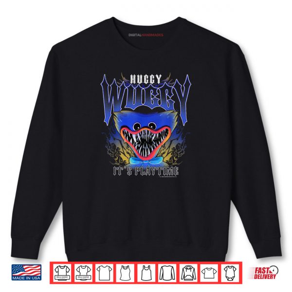 Sweatshirt Poppy Playtime Huggy Wuggy Its Play Time Distressed Poster Shirt digitalhandmades