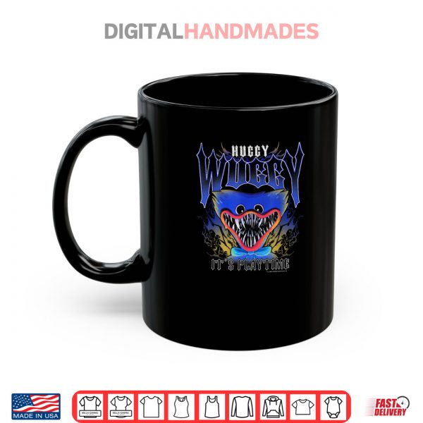 Mug Poppy Playtime Huggy Wuggy Its Play Time Distressed Poster Shirt digitalhandmades