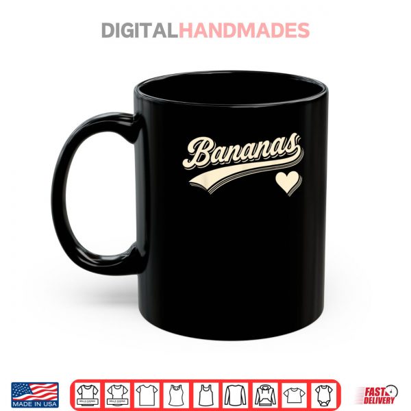 Mug Bananas Style Script Shirt digitalhandmades