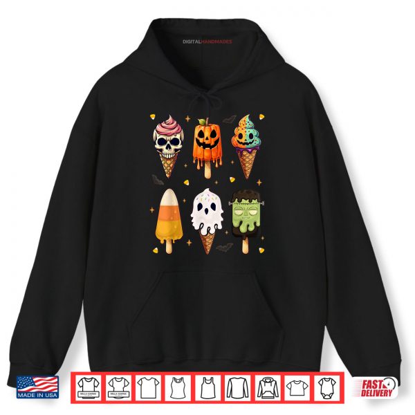 Hoodie Horror Movies Summer Popsicle Halloween Ice Cream Summerween Shirt digitalhandmades