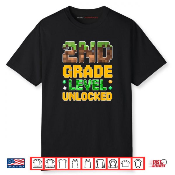 Back to School 2nd Grade Boys Gamer First Day Second Grade Shirt