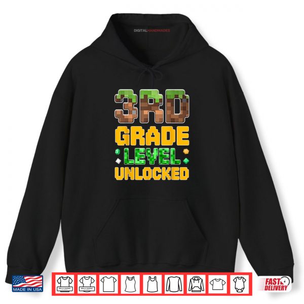 Hoodie Back to School 3rd Grade Boys Gamer First Day of Third Grade Shirt digitalhandmades