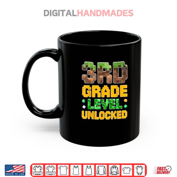 Mug Back to School 3rd Grade Boys Gamer First Day of Third Grade Shirt digitalhandmades
